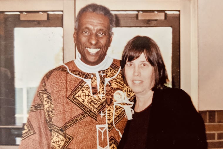 Philadelphia teacher and activist Ann Evans Guise and Kwame Ture, formerly known as Stokely Carmichael, the voice of "Black Power," met in 1963 when both were college students in Washington, D.C. They teamed up again in the 1995 to create Bright Lights, a literacy and cultural program that taught students in North Philadelphia elementary schools about their African heritage. They are seen here in an undated photo at one of the schools with Bright Lights programs in Philadelphia.