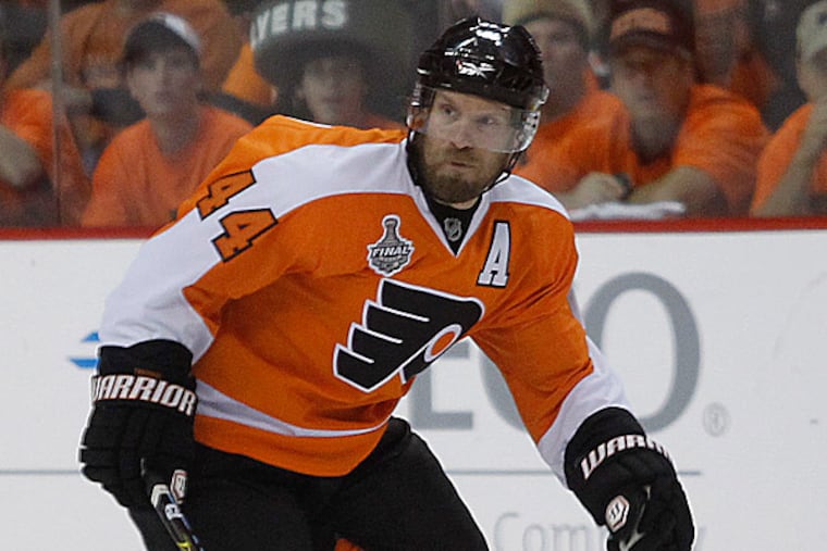 Flyers defenseman Kimmo Timonen. (Yong Kim/Staff Photographer)