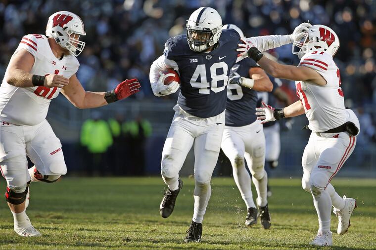 Penn State's Shareef Miller during the Nittany Lions' win over Wisconsin last Saturday.