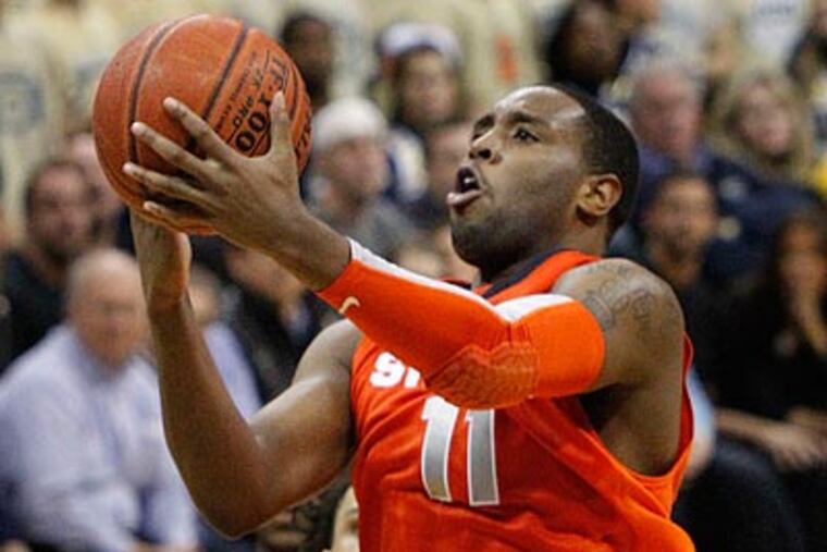 Philadelphia native Scoop Jardine and Syracuse host Villanova Saturday. (Keith Srakocic/AP)