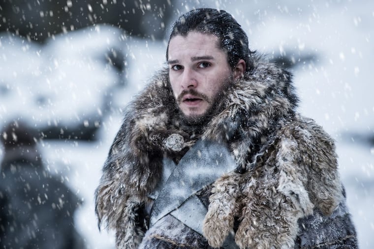 Kit Harington portrays Jon Snow in a scene from “Game of Thrones.”