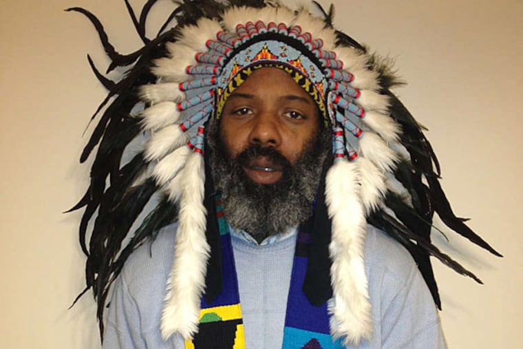 Crown Prince Emperor El Bey Bigbay,a/k/a William McRae, donning a plains Indian headdress the Powhatan Renape never wore, says he's the Nation's rightful leader. PHOTO: WIKIMEDIA