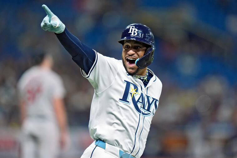 Jose Siri hit 18 home runs with the Rays in 2024.