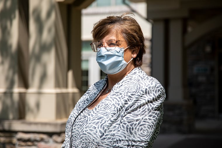Susan Love outside Lions Gate on May 13, 2020. "My biggest hope is for the residents to get through all of this and protect them as best as we can and keep them safe,” Love said. “It’s really hard without families being able to visit. Family members and residents are really appreciative in what we are doing.”