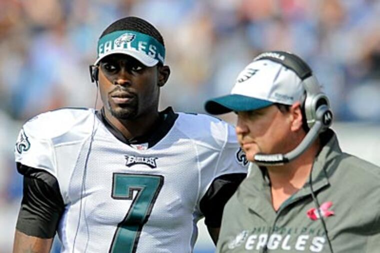 Michael Vick will be the starting quarterback for the Eagles' game against the Colts. (Clem Murray/Staff Photographer)