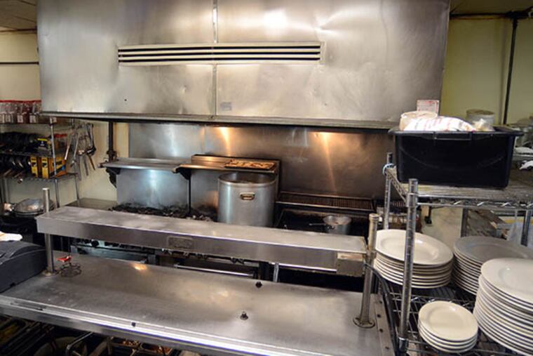 The main prep are and stovetop in kitchen at Jack's Firehouse December 1, 2014. ( TOM GRALISH / Staff Photographer )