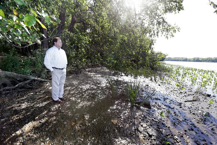 Andy Kricun on what will be the Cramer Hill Nature Preserve. “We’re protecting the flora and fauna, and providing people with an opportunity to see the river,” he says.