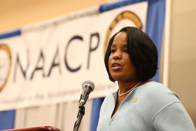 Roslyn M. Brock, chairwoman of the NAACP Board of Directors, before the start of the convention.