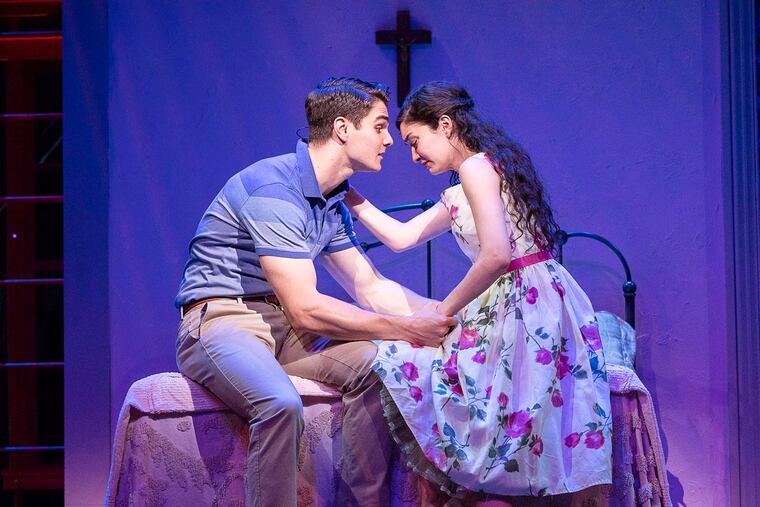 Tony and Maria - Austin Colby and MaryJoanna Grisso - in "West Side Story" at the Pennsylvania Shakespeare Festival at DeSales University in Center Valley.