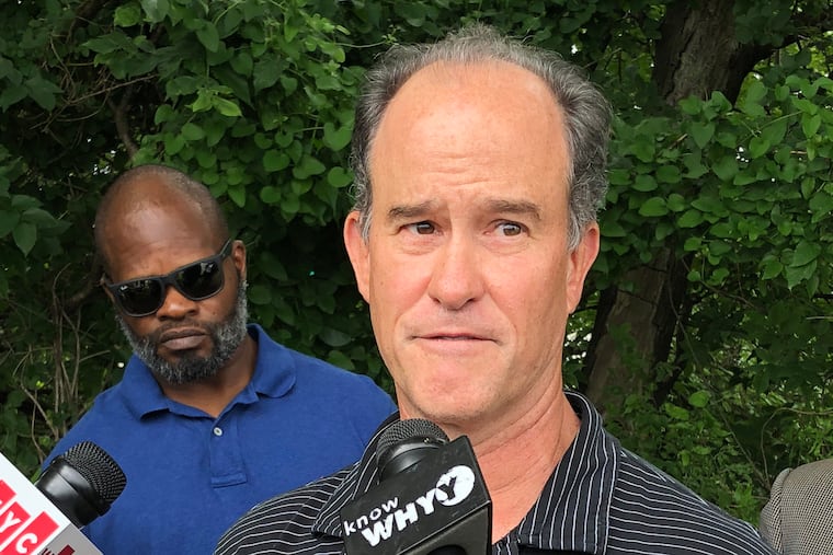 EDA Chairman Kevin Quinn speaking after a bus tour of Camden on June 6, 2019