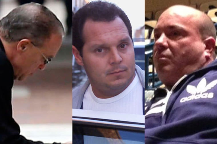 John Ciancaglini (left), Steve Mazzone (center) and Philip Narducci (right) are believed by law-enforcement officials to be the committee calling the shots. Where will Merlino fit in?