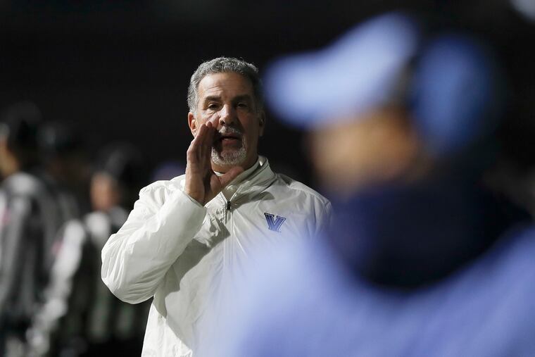 Villanova Head Coach Mark Ferrante during the 2019 season, when his Wildcats last played.