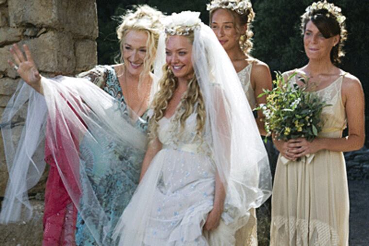 Amanda Seyfried (center) says of Meryl Streep (left), who portrays her mother: " She knows exactly who she is as the character."