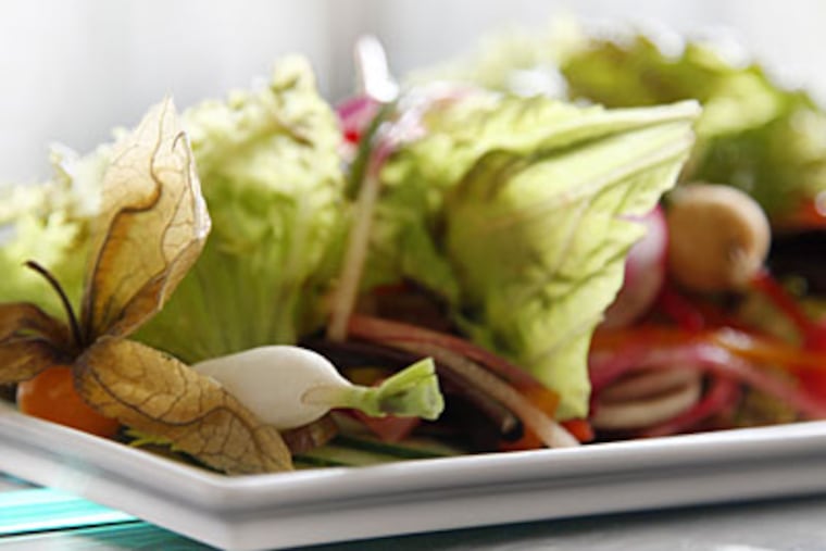 Lettuce," at the Ebbitt Room in the Virginia Hotel in Cape May, is a garden of wonders. (Eric Mencher/Staff Photographer)