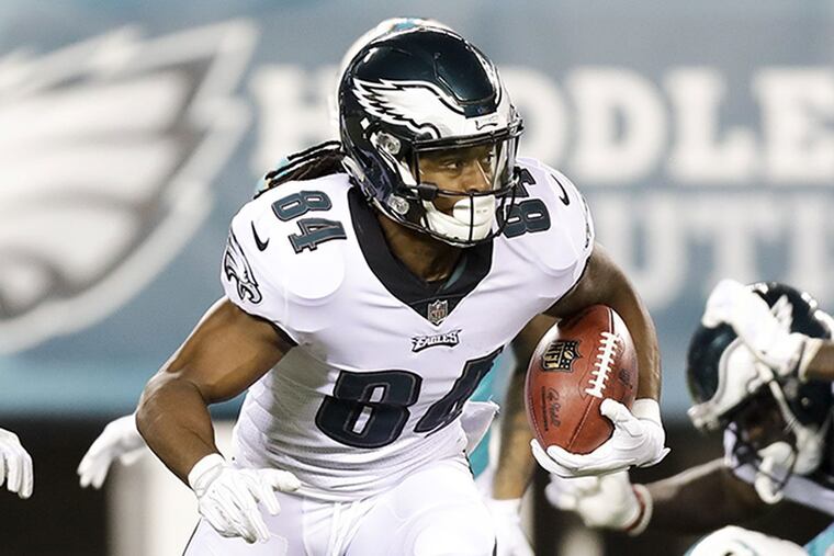 Eagles wide receiver Marcus Johnson.