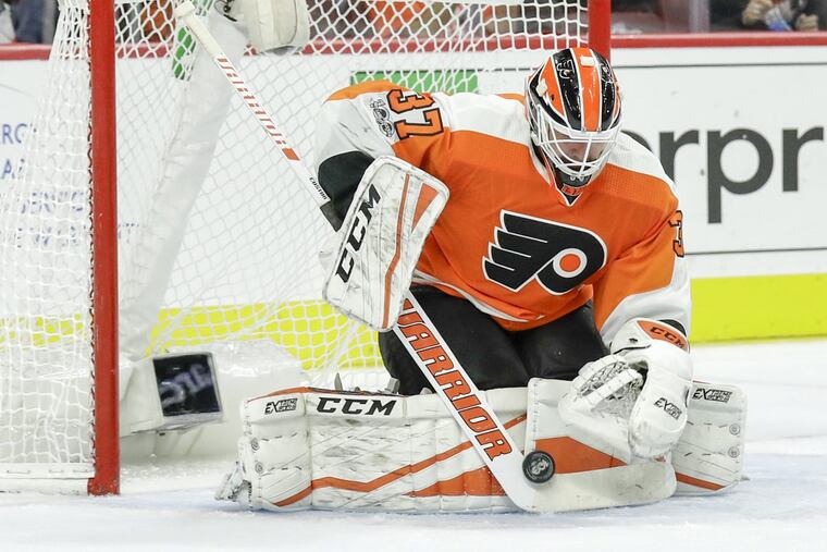 Brian Elliott (3-2, 3.02) will start for the Flyers on Saturday night against visiting Toronto.