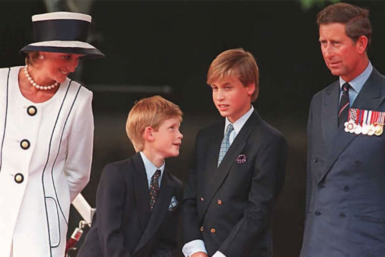 When William (second from right, with parents Diana and Charles, brother Harry in 1995) was 13, the media agreed not to hound him. That won't fly today. (Johnny Eggitt/AFP)
