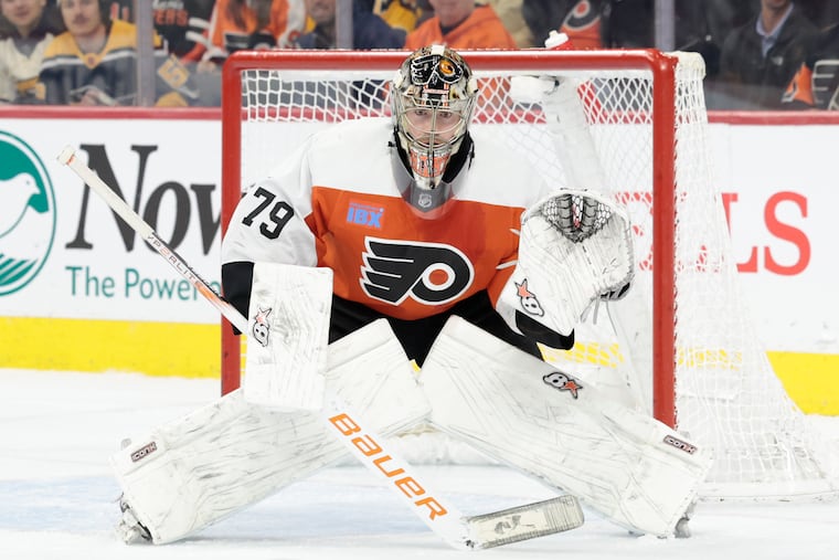 Flyers goaltender Carter Hart has not started since Dec. 9.