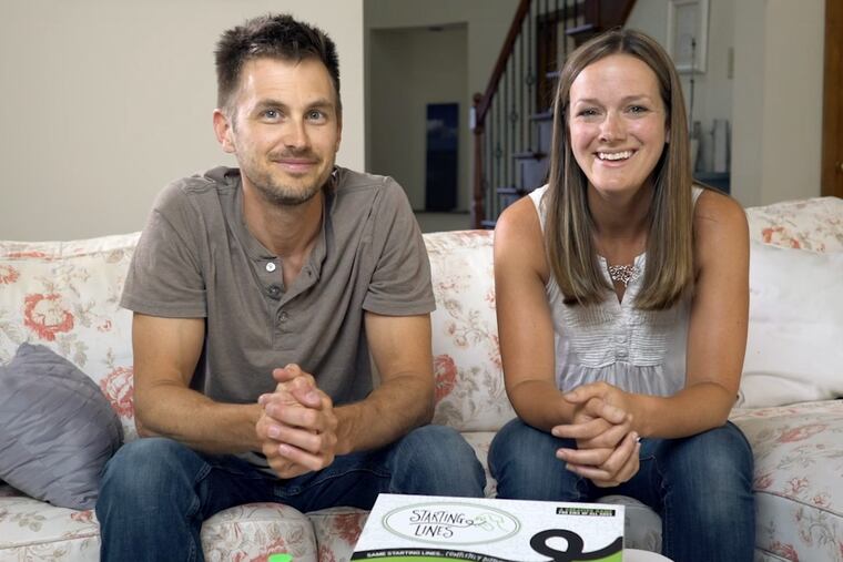 Adam and Meghan Owenz, of Wyomissing, developed Starting Lines, a board game meant to address the "Creativity Crisis."
