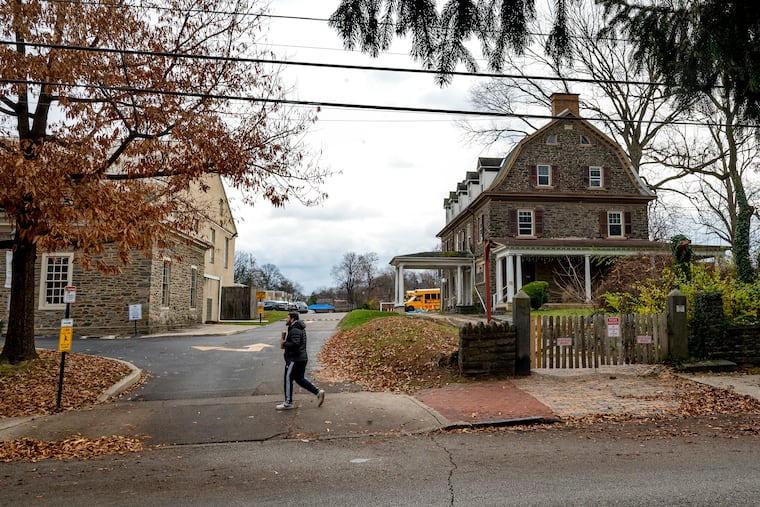 The Pennsylvania School for the Deaf owns the adjacent house, once known as Boxwood, on the right. On Friday the Philadelphia Historical Commission voted to allow the school to raze the property.