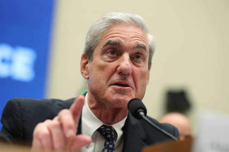 Robert Mueller testifies before the House Intelligence Committee hearing on his report on Russian election interference on July 24, 2019.