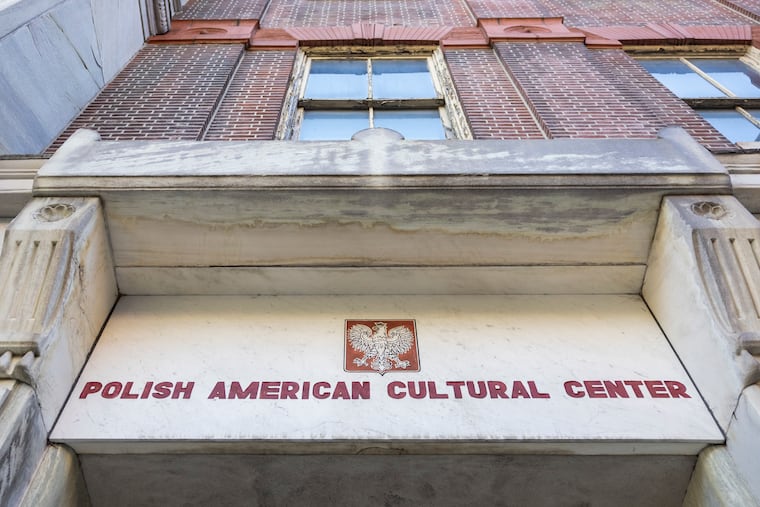 The outside of the Polish American Cultural Center on Walnut Street in Philadelphia in October 2025.