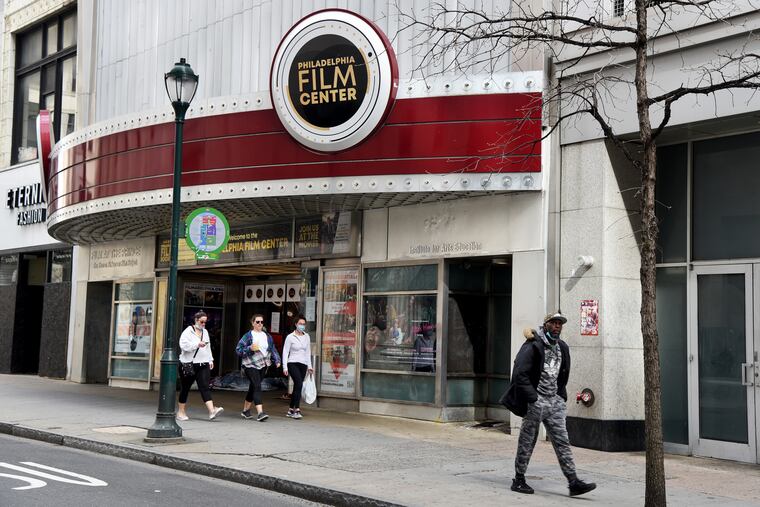 The Philadelphia Film Society on Chestnut Street in April 2020. A $2 million grant from Wyncote Foundation will now support the building's renovation.