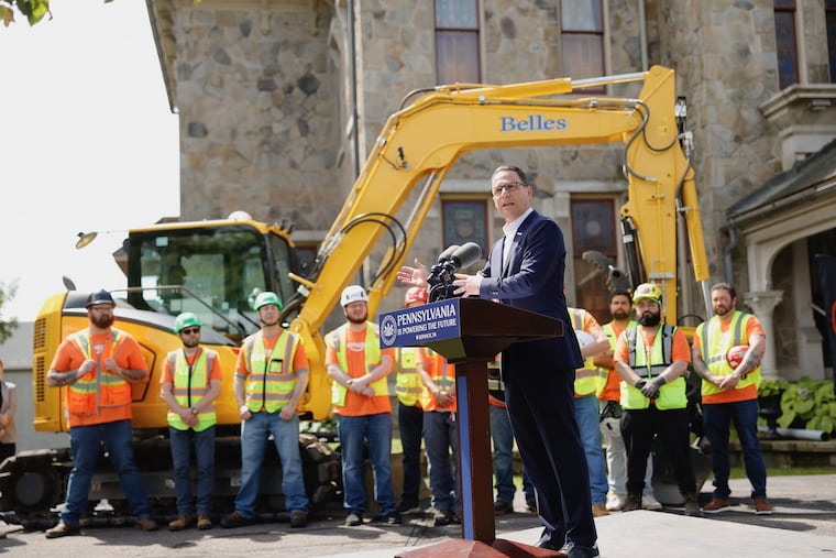 Gov. Josh Shapiro announces a $20 billion investment by Amazon in Pennsylvania data centers in Salem Township and Falls Township in June.