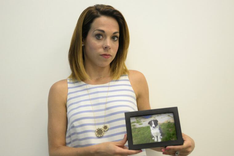 Jessica Rennard wants Zukes to change size of its miniature treats after her dog died choking on one. (Ben Mikesell/Staff Photographer)