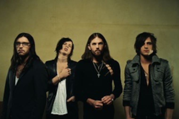 Elemental Southern rockers Kings of Leon : (from left) Nathan Followill, Matthew Followill, Caleb Followill and Jared Followill.