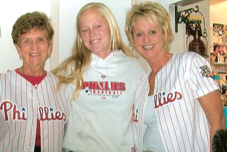 From left to right: Joan Falato, Paige Cauley and Dawn Falato Cauley. (Family photo)