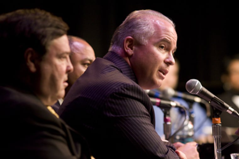 Candidate Dan McCaffery's campaign distributed controversial fliers about two opponents in the race for district attorney. (Ed Hille / Staff Photographer)