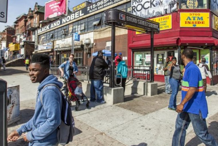 Black and Nobel bookstore on Broad and Erie.