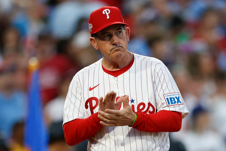 Rob Thomson will look to retool as the Phillies look to shake off a Game 1 loss to the Dodgers in the NLDS.