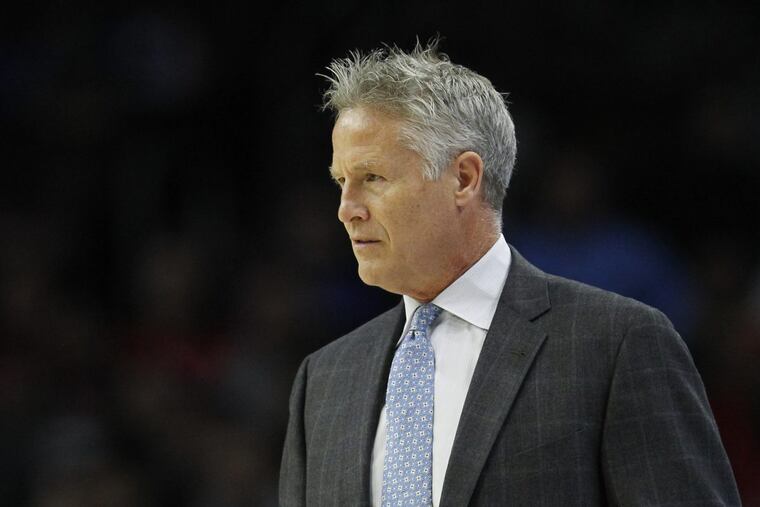 Sixers coach Brett Brown’s group has struggled holding onto leads.