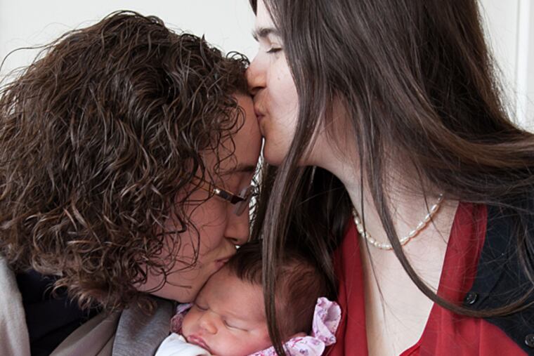 Beverly Socher-Lerner, baby Selah and Naomi Socher-Lerner. (Photos taken by Rachel Utain-Evans)