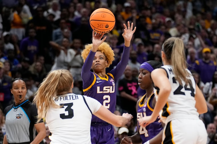 LSU's Jasmine Carson helped the Tigers win the NCAA women's national championship over Iowa with 22 points in 22 minutes on Sunday.