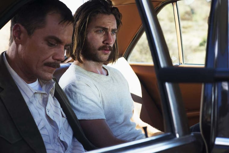 Michael Shannon (left) and Aaron Taylor-Johnson in "Nocturnal Animals."