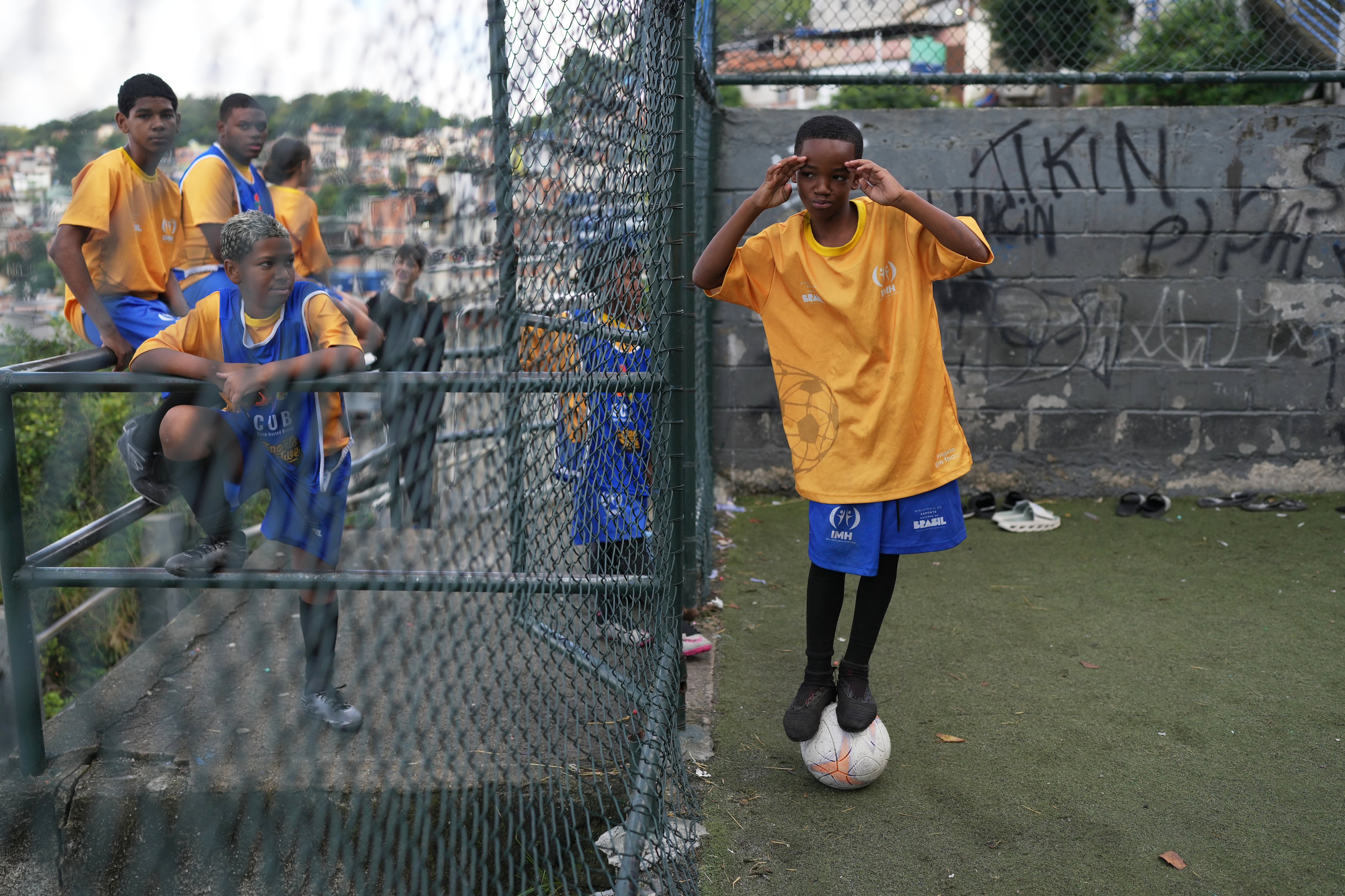 Brazilian players from a Rio de Janeiro favela find hope and opportunities thanks to soccer