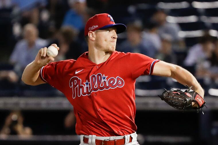 Phillies right-hander Nick Pivetta pitches against the New York Yankees in a split squad spring training game on Wednesday.