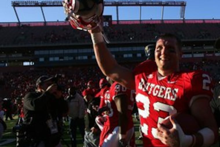 Rutgers running back Brian Leonard has a good chance of being a first-day pick. He also fits the "big running back" description.