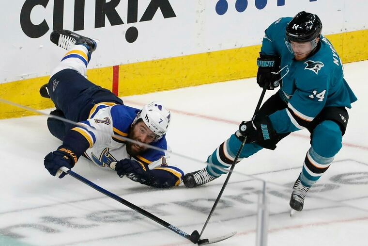 Right winger Gustav Nyquist (right) will be a free agent and would fill a hole on the Flyers.