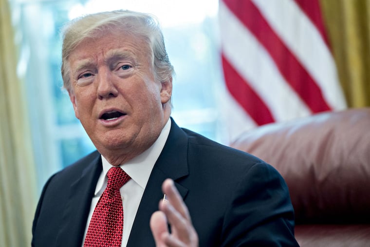 President Donald Trump speaks at an economics meeting in Washington, D.C, on Oct. 17, 2018.