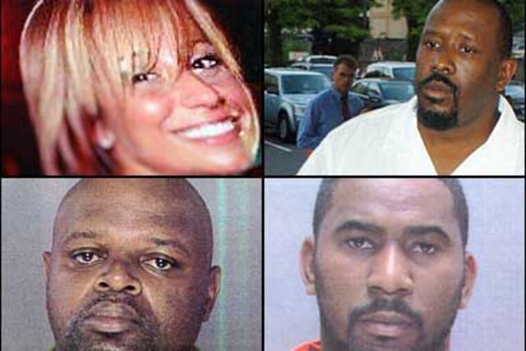 Rian Thal, upper left, was murdered along with Timothy Gilmore. So far, four have been arrested in offenses related to the crime, including: Will Hook, upper right; Edward Daniels, lower left; and Robert Keith, lower right.