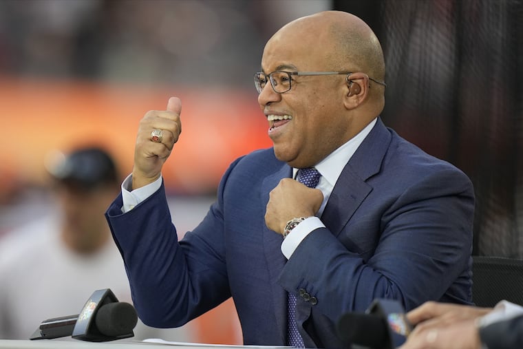 New "Sunday Night Football" announcer Mike Tirico will call at least two Eagles games this season.