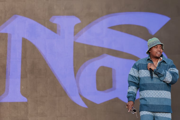 Nas during the Roots Picnic Philadelphia at The Mann in Fairmount Park on Saturday, June 1, 2024. The New York 'Illmatic' rapper with headline the first ever The Roots Picnic London in August.