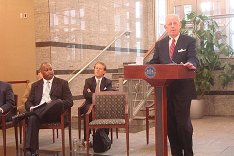 Judge John Cleland, chairman of the Interbranch Commission on Juvenile Justice, discusses the commission's report and recommendations. (Mark Guydish / Times-Leader)