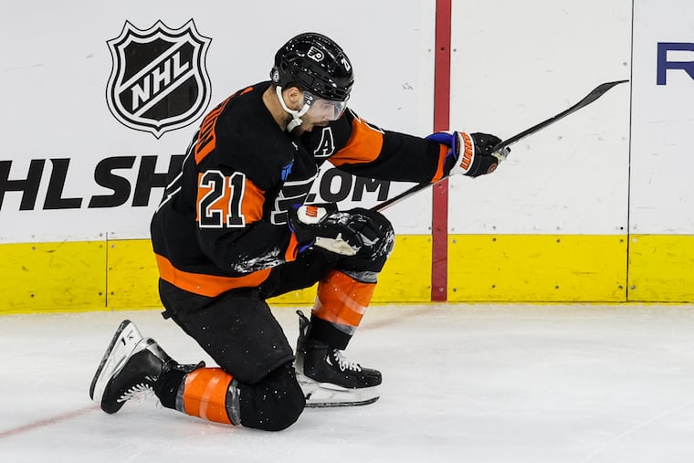 Flyers center Scott Laughton scored the ultimate game-winner against Arizona, and netted his second goal in as many games.