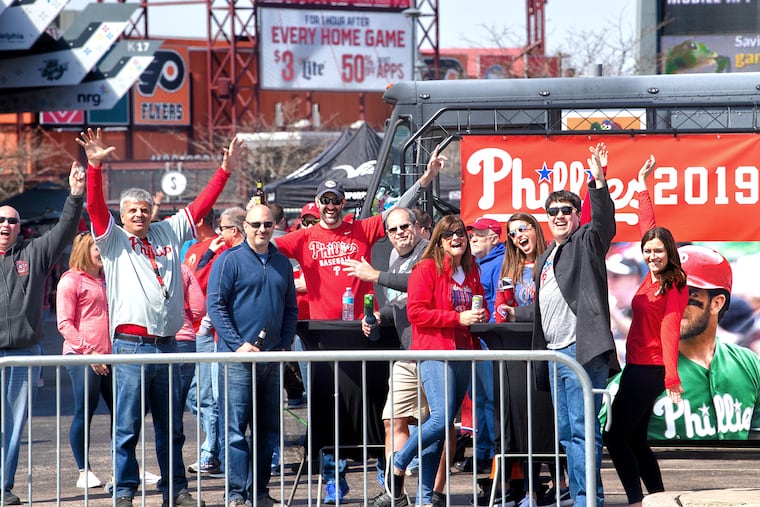 Phillies fans at Citizens Bank Park.