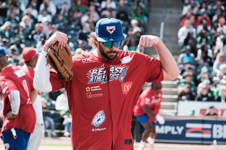 Dallas Goedert homered twice and was named MVP of DeVonta Smith's celebrity softball game.